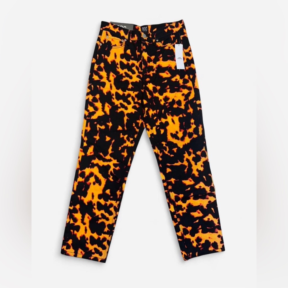 BDG Urban Outfitters black & orange flame print jeans Size 27